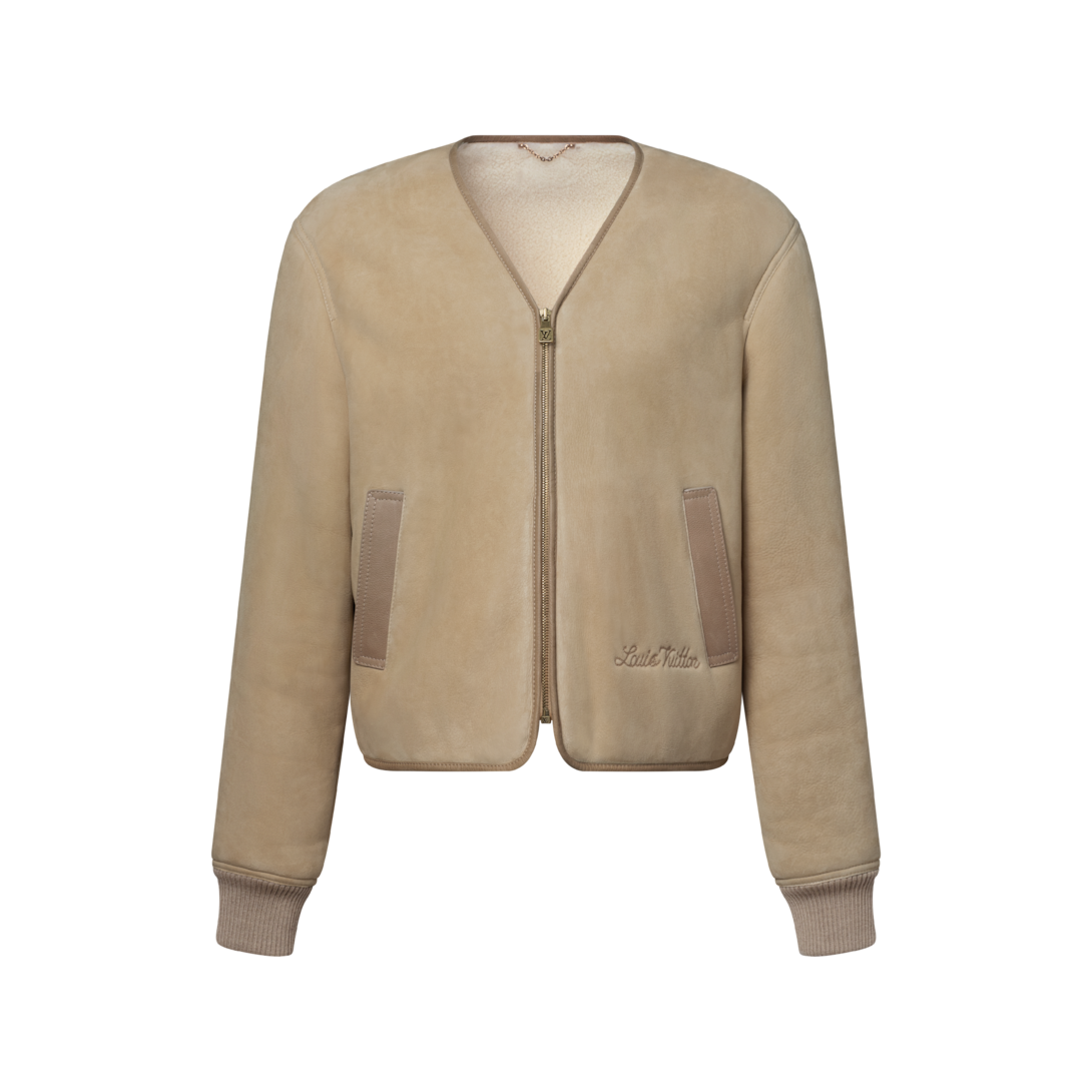 Embellished Shearling Liner Jacket - High-End Ready-to-Wear